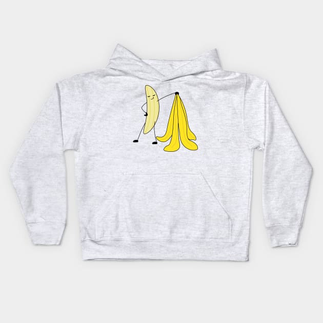 Funny picture banana Kids Hoodie by IDesign23